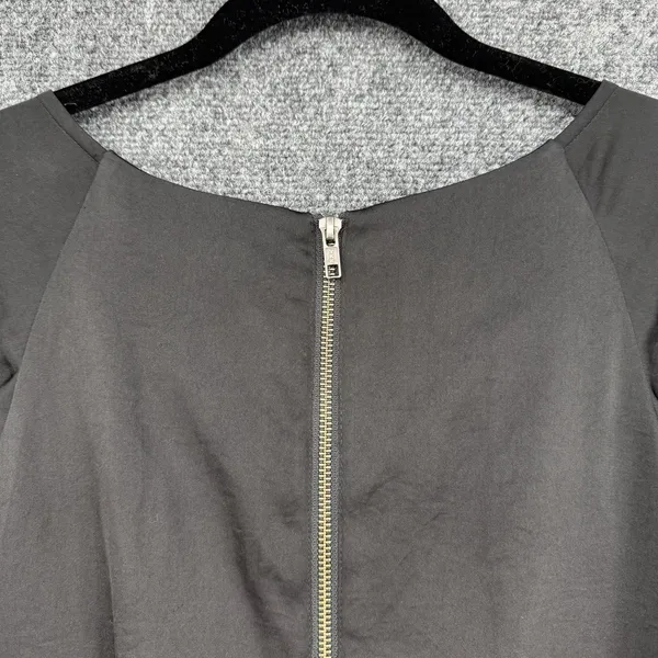 Miss Sixty M60 Black Ruched Dress Flutter Sleeve Mini Zip Up Cocktail Chic - M - Image 4