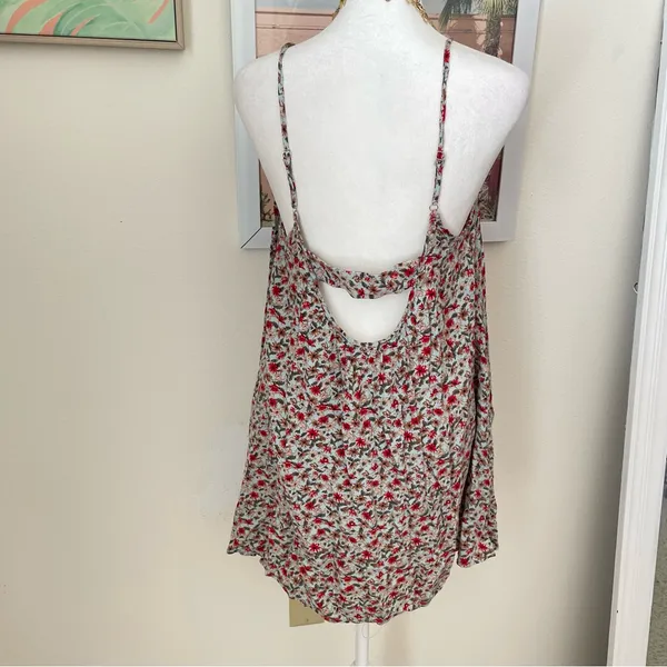 Natural Life Lizzie Aqua Blooms Mini Tunic Dress in XS/Small - Image 4