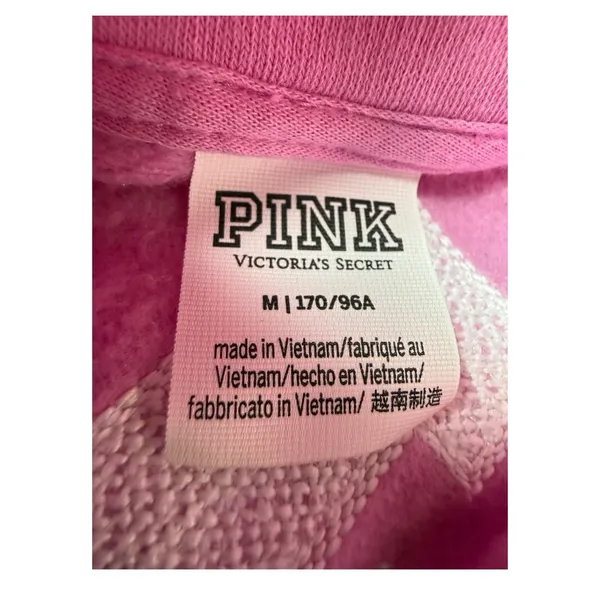 Victoria’s Secret PINK Oversized Full Zip Hoodie – Pink Bloom – Medium – NWOT - Image 12