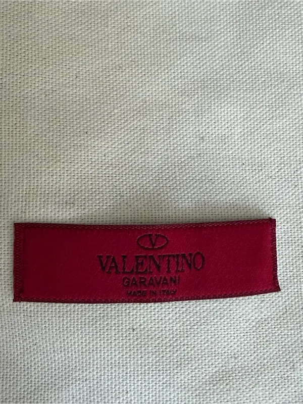 Valentino Garavani Ivory Cotton Drawstring Dust Bag 13x13 Made in Italy - Image 2
