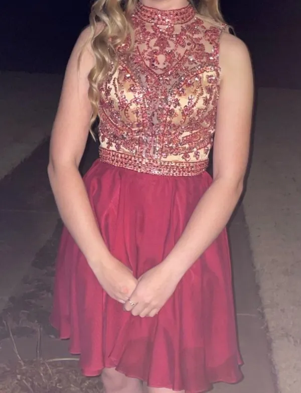 Sherri Hill Short Ruby Dress - Image 4