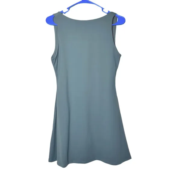 NWT‎ QINSEN Women’s Dark Green Open Back Tennis Dress - Size Large - Image 7