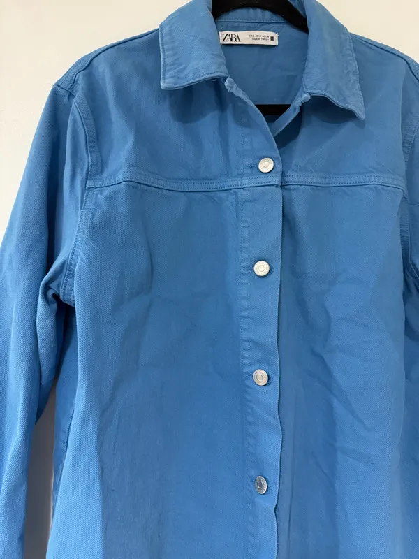Zara Blue Denim Jacket - Image 2