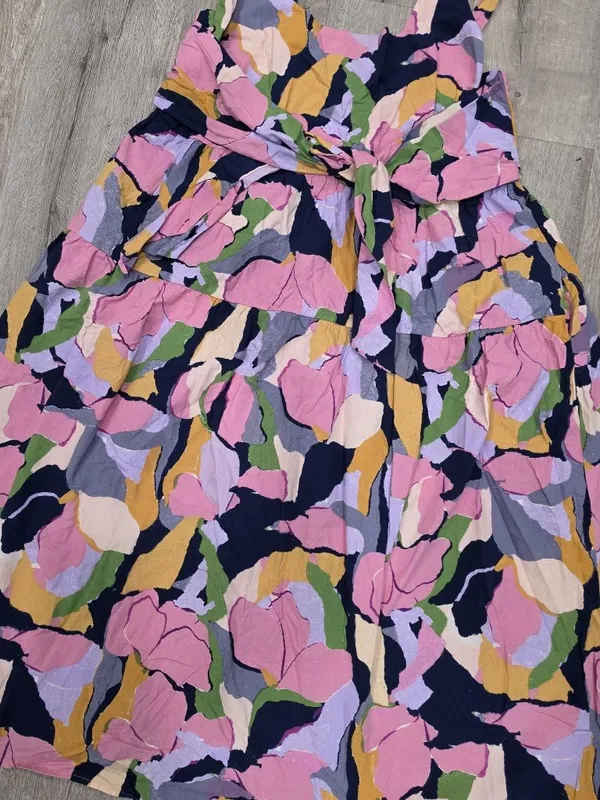 Floral Sleeveless Tiered Midi Dress With Adjustable Straps Plus Size no tag - Image 11