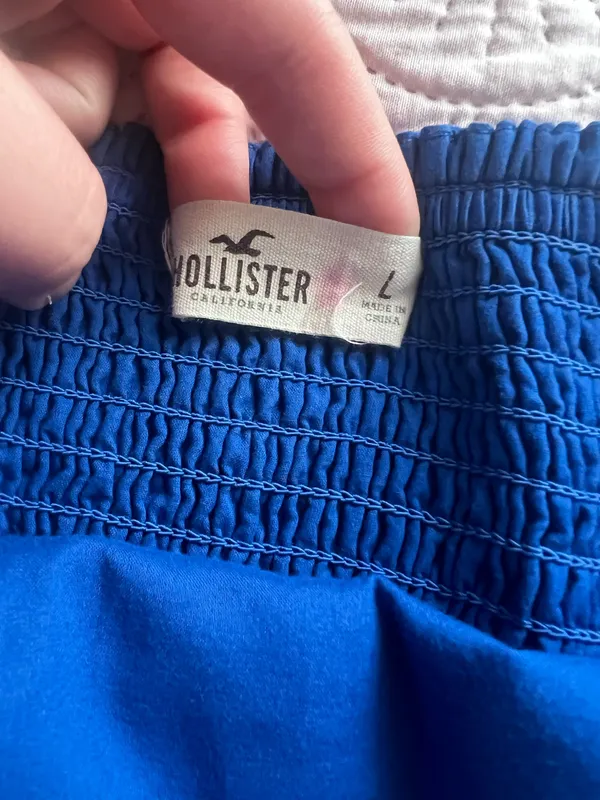 Hollister Tube Top Blue Size Large - Image 2