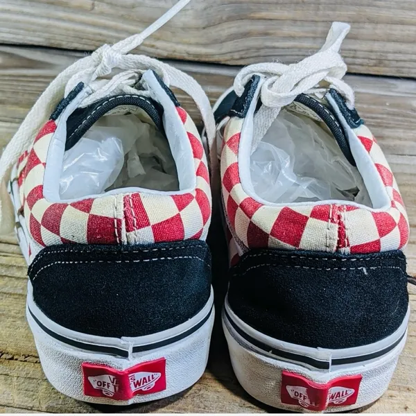 Vans old skool checkered men's size 3.5 women 5.00 - Image 4