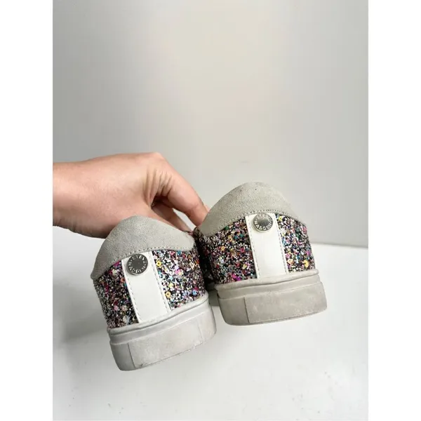Madden Girl Steve Madden Girls Sneakers Jrize Sz 5 Multicolor‎ Sequin Detailed Lace Up Style - Image 7