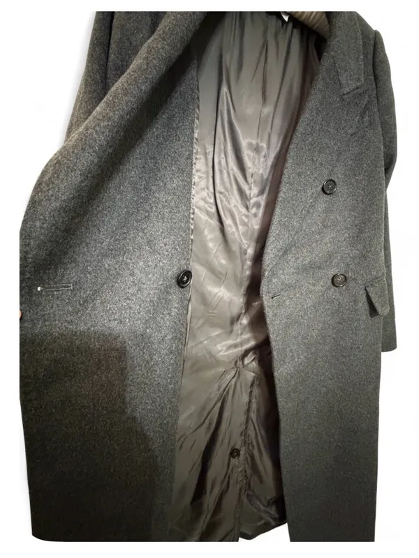 Quince Women’s Italian Wool Blend Double Breasted Long Coat Size Small - Image 11