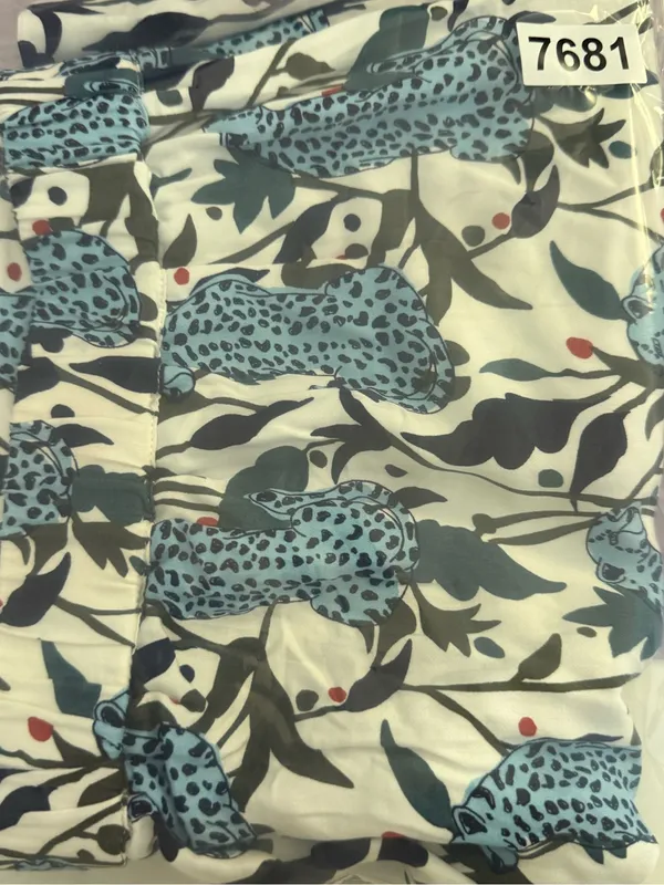 Boden Shorts in Sierra Blue Jaguar Print - Image 6