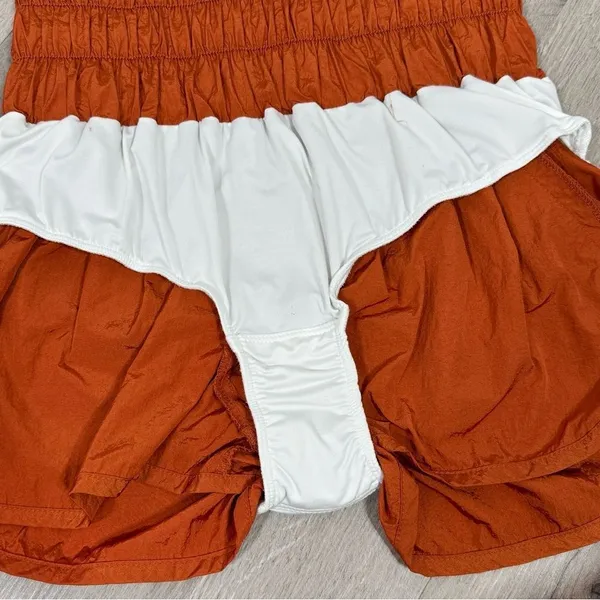 Free People The‎ Way Home Nylon Athletic Running Shorts Rust Orange Small - Image 8