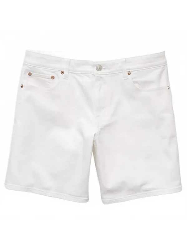 AE 8" Dreamy Drape Stretch Low-Rise Baggy Jort American Eagle NWT White Size 18 - Image 4