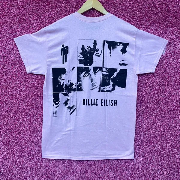Billie Eilish Hit Me Hard and Soft Blohsh Figure Pink T-Shirt Large - Image 3