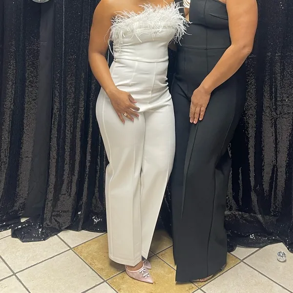 White strapless jumpsuit Size M - Image 2