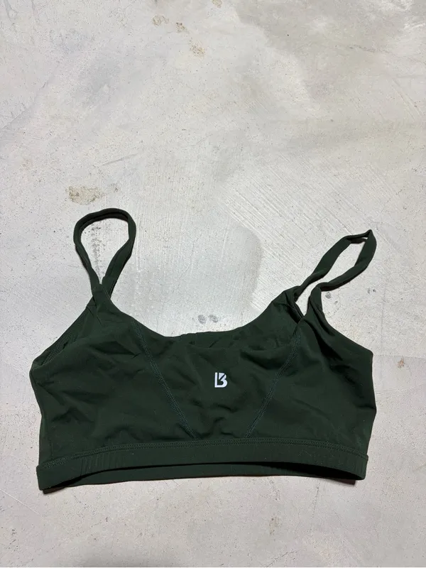 Buff bunny collection Women's Dark Green sports bra medium - Image 6