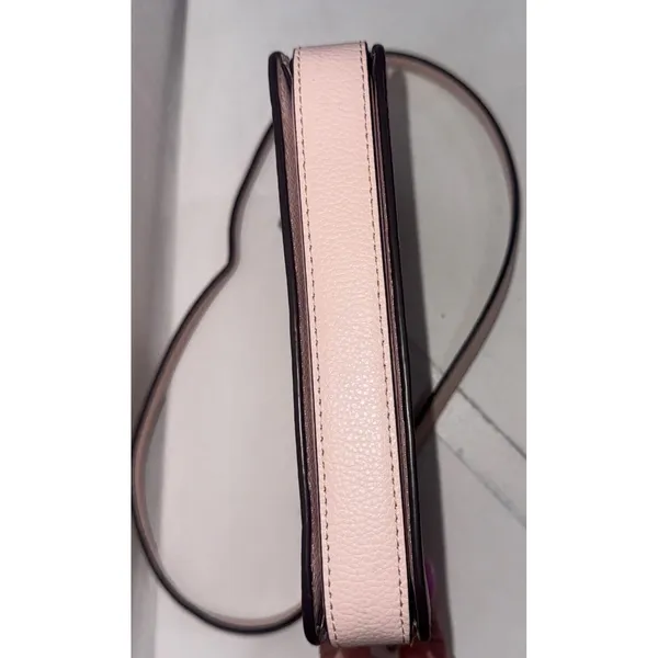 Kate Spade Preppy Pink Minimalist Classic Quiet Luxury Leather Crossbody Purse - Image 14