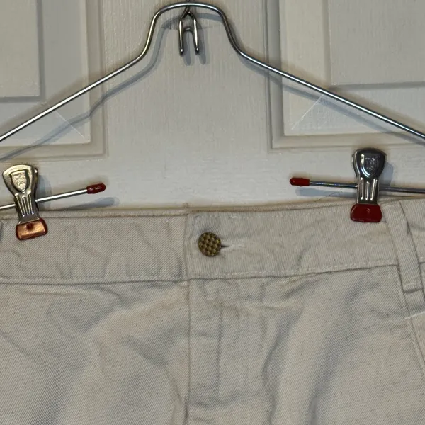 Zara Womens Shorts Bleached Spots High-Rise Frayed Hem Off White Denim Size 4 - Image 2