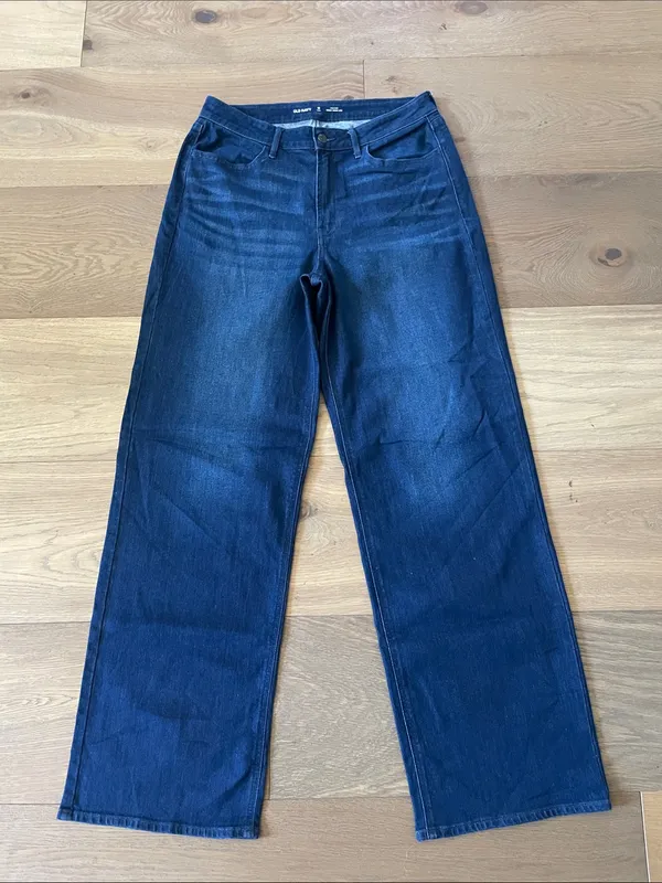 Old Navy High-Waisted Wow Wide-Leg Jeans Size 12 Tall - Image 9