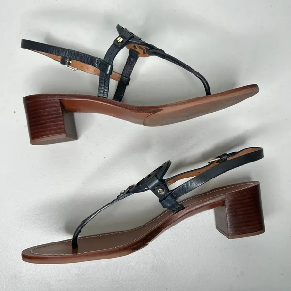 Tory Burch Miller Block Heel Sandals Size 9 - Image 3