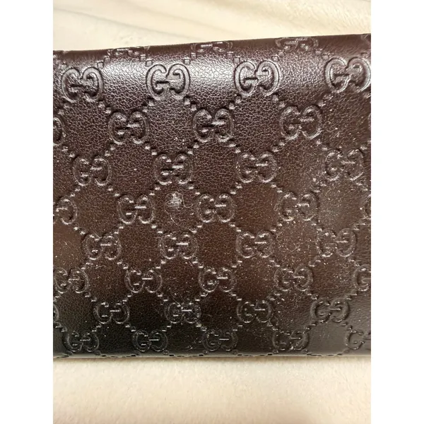 Gucci Dark Brown Guccissima Monogram Triangular Sunglasses Case Snap Closure - Image 5