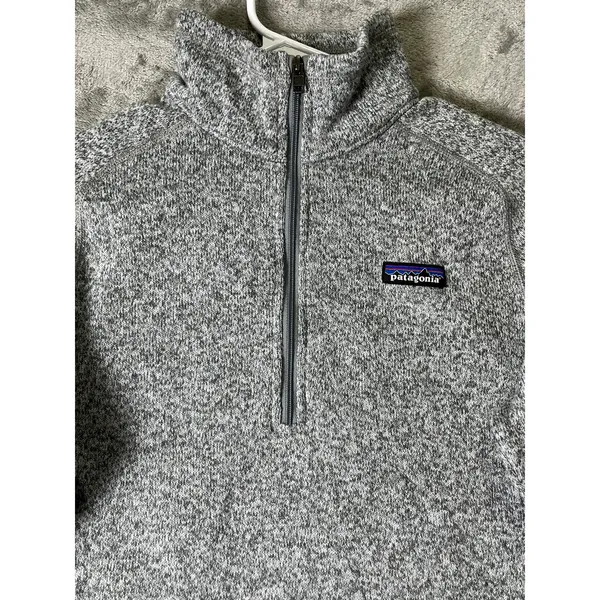 Patagonia Better Sweater 1/4 Zip Heathered Fleece Pullover Jacket Women's Medium - Image 2