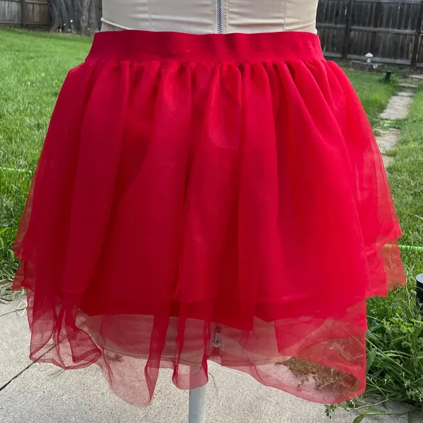 Spirit Vibrant Red Skater Skirt large x-large XL L new tutu - Image 3