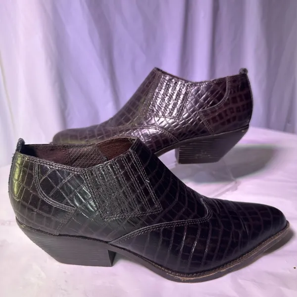 Zodiac Dark Brown Western Boots - Image 2