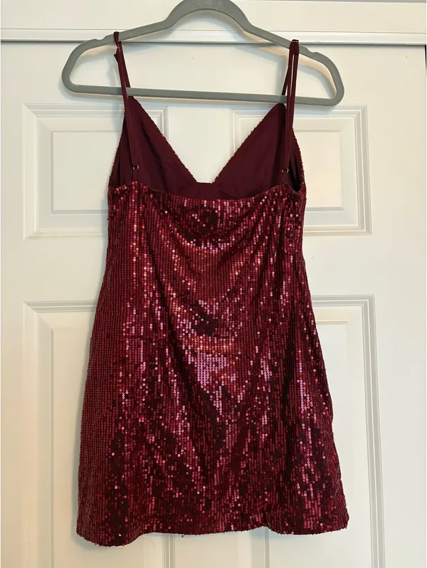 That’s So Fetch AU Red Sequins Mini Dress - Image 2