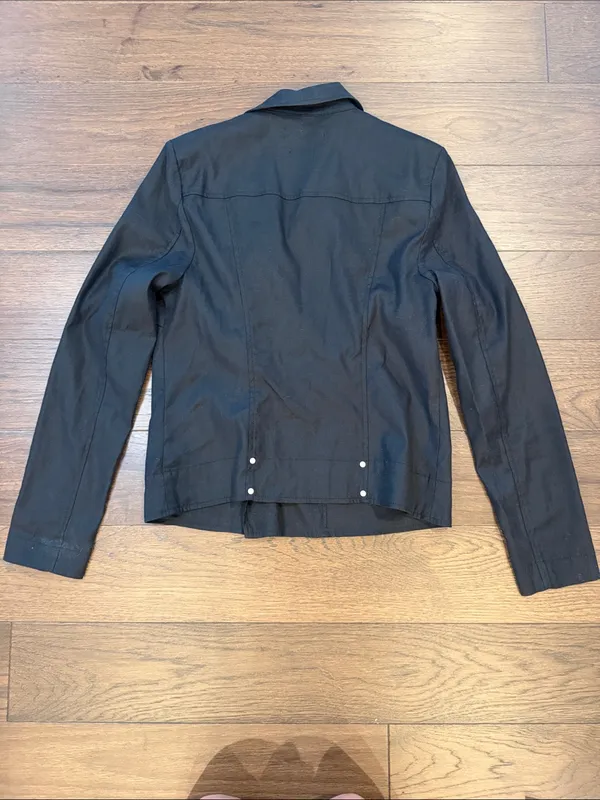 Level 99 Black Asymmetric Zip Moto Jacket Small - C69-022 - Image 8