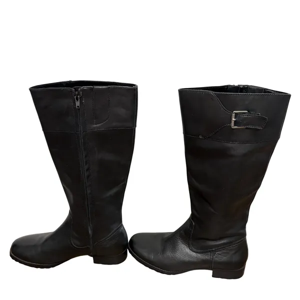 Lauren Ralph Lauren Boots Women 8.5B Sigrid Tall Riding Black Leather Equestrian - Image 5