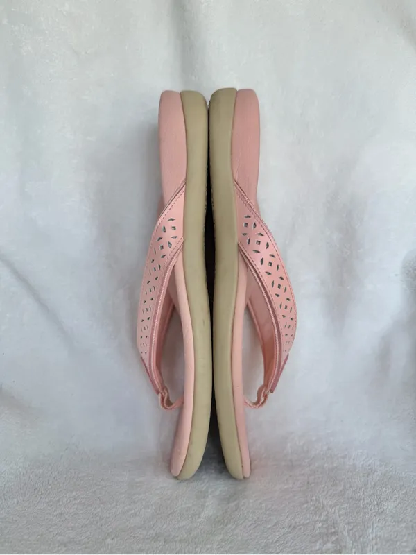 Vionic Pink Women's Perforated Strap Flip Flop Sandals Size 9 - Image 7