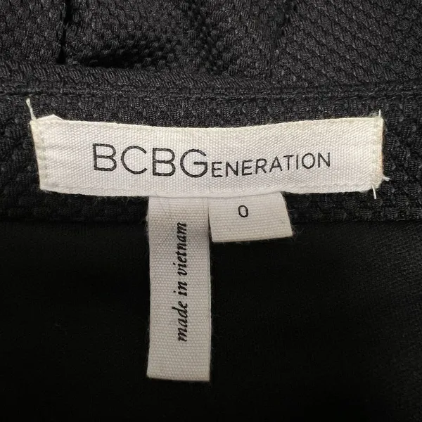 BCBGeneration Pleated School Girl Mini Skirt High Waisted Black Women's Size 0 - Image 10
