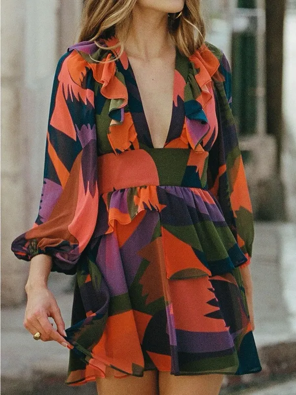 HUTCH Kyndra Long Sleeve Romper - Image 2