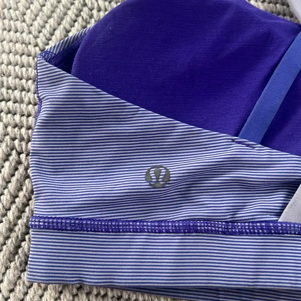 Lululemon Energy Bra Wee Stripe Bruised Berry/Cool Breeze - Image 7