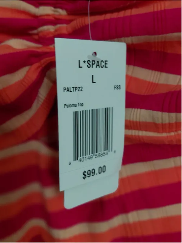 L*Space Paloma Loung Two-Piece Set, Women's Size L, Pink and Orange NWT - Image 5