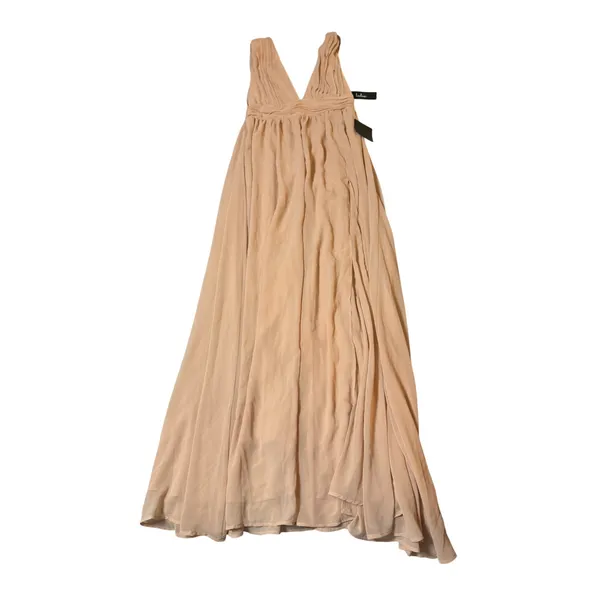 NWT Lulus Size Medium Heavenly Hues Pale Pink Blush Maxi Dress Formal Glam - Image 3