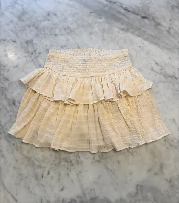Forever 21 Cream Mini Ruffle Skirt - Image 2