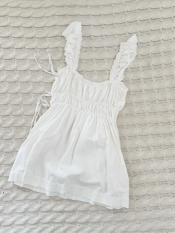 Free People claudette Ruffle Strap Mini Dress - Image 3