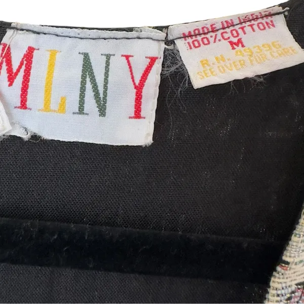 MLNY‎ Vintage Christmas Vest Santa Snowman Tapestry Holiday Waistcoat Medium - Image 3
