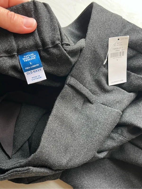 NWT Old Navy Extra High-Waisted Taylor Trouser Wide-Leg Pants Full Length Large - Image 4