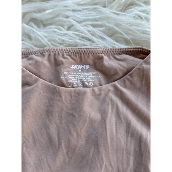 Skims Fits Everybody High Neck Bodysuit Mica Size Medium - Image 8