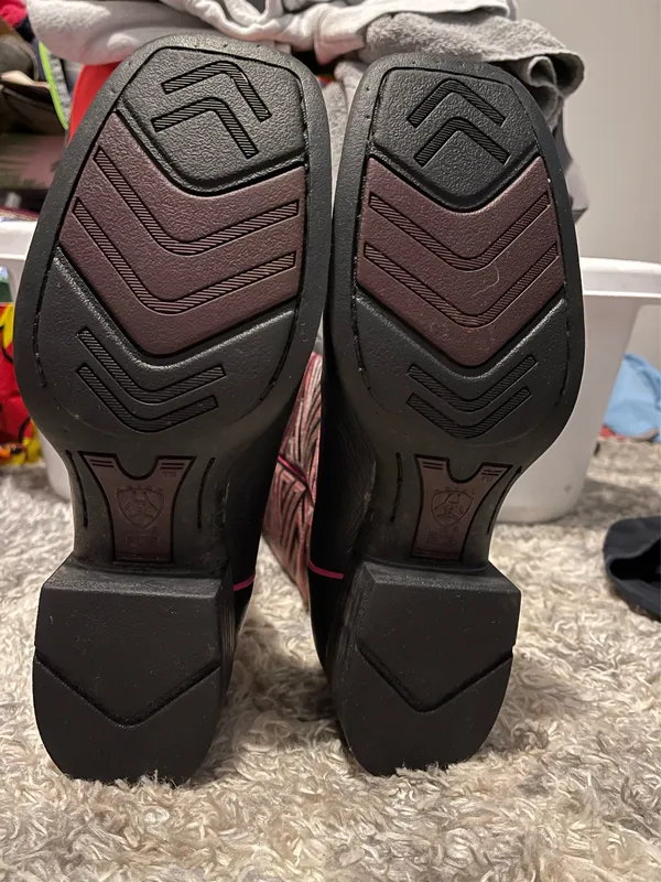 Hot Pink Navajo Ariat Cowboy Boots - Image 4