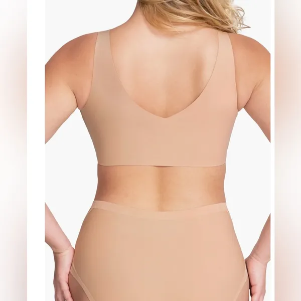 Honeylove V-Neck Bra in sand large - Image 6