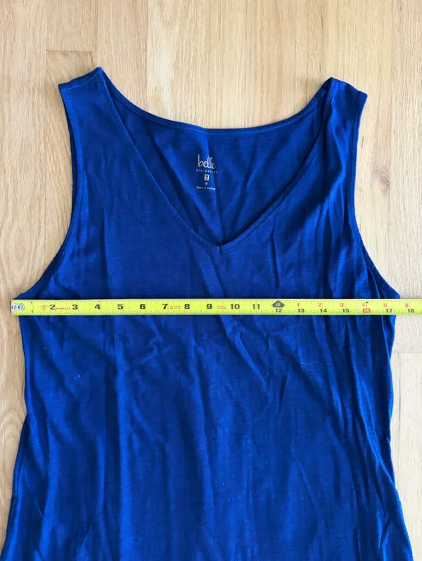Belle by Kim Gravel v neck Tank Maxi Dress medium cotton modal - Image 3