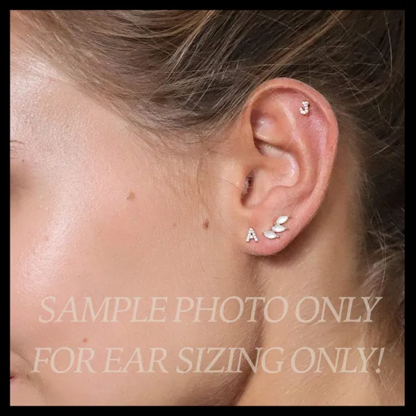 Monooc Letter “M” Earrings - Image 4
