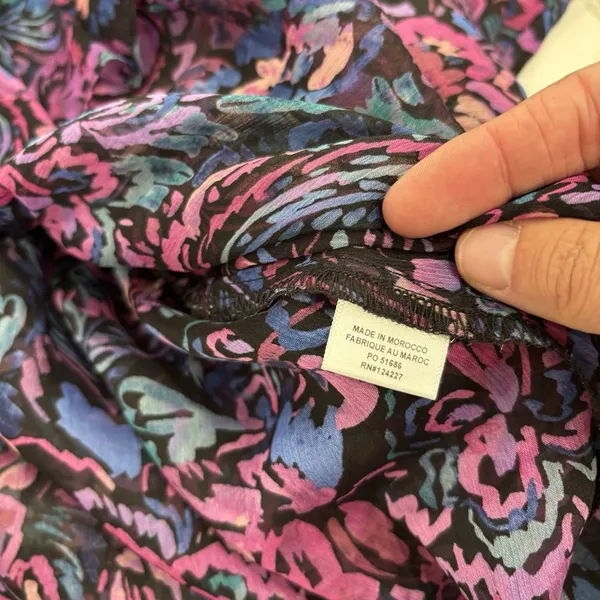 Misa Los Angeles Dress Size Large Sheer Smocked Mini Purple New With Tags - Image 10