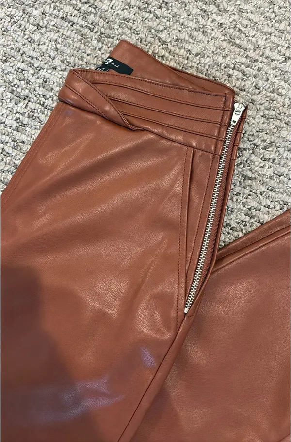 7 For All Mankind Leather Pants - Image 2