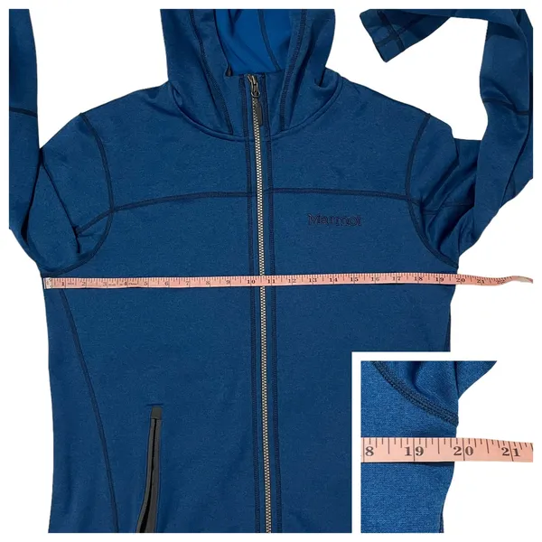 Marmot Women's Front Zip Hoodie Jacket - Blue - Small - Image 3