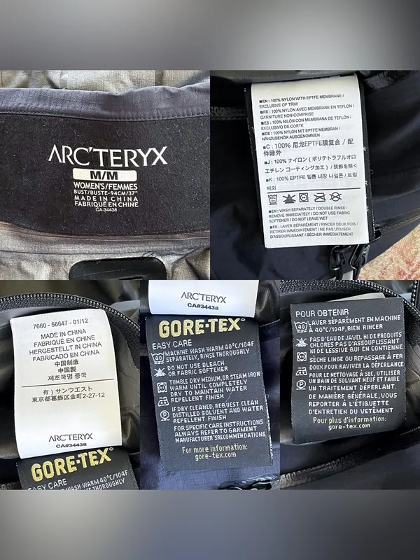 Arc’teryx Theta SL Gore-Tex Stow Hood Purple Black Medium GUC - Image 9
