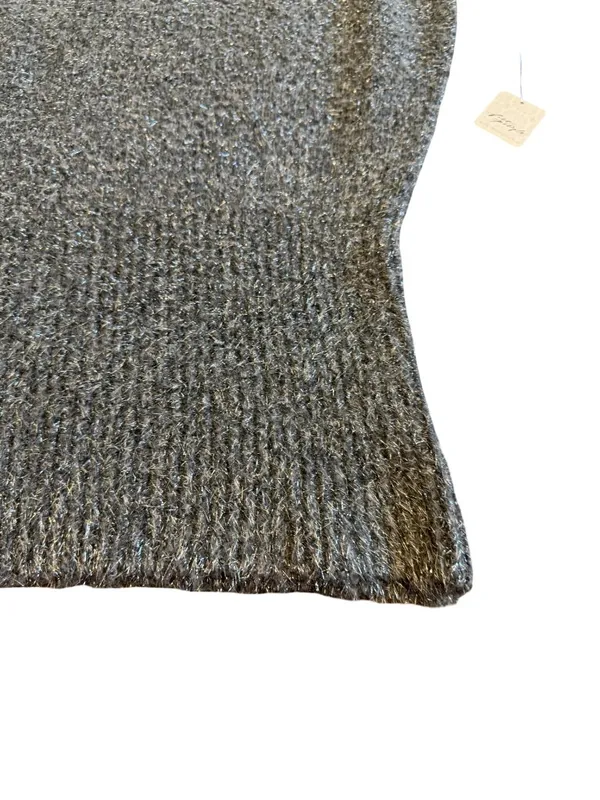 Free People Talia Sweater Mini Dress Sleeveless Grey Sparkle Size Small NWT - Image 5
