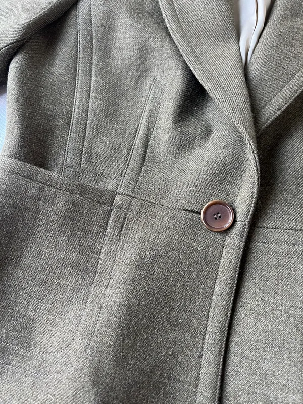 Ann Taylor Green Blazer Jacket - Size 4 - Image 6